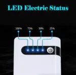 20000mAh 400A Peak 12V Car Jump Starter with Power Bank and LED Light - Image 4