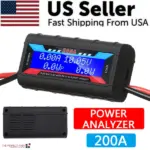 200A DC Watt Meter Power Analyzer with LCD for RC Battery and Solar