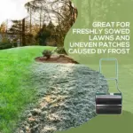 Outsunny 20 Inch Sod Roller with Push Tow Handle and 15.9 Gallon Drum Black - Image 4