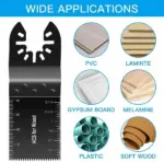 20 Pack Oscillating Multi Tool Saw Blades for Wood Plastic and Soft Metal - Image 9