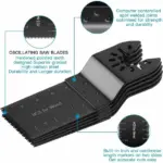 20 Pack Oscillating Multi Tool Saw Blades for Wood Plastic and Soft Metal - Image 10
