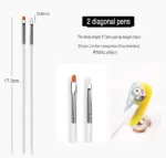 20 Piece Nail Art Brush and Dotting Tool Set for Gel and Acrylic Nails - Image 9