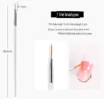 20 Piece Nail Art Brush and Dotting Tool Set for Gel and Acrylic Nails - Image 12