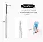 20 Piece Nail Art Brush and Dotting Tool Set for Gel and Acrylic Nails - Image 13