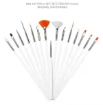 20 Piece Nail Art Brush and Dotting Tool Set for Gel and Acrylic Nails - Image 2