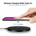 Up to 20W Wireless Charging Pad for Qi-Compatible Smartphones and Earbuds - Image 5