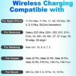 Up to 20W Wireless Charging Pad for Qi-Compatible Smartphones and Earbuds - Image 3
