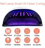 220W UV LED Nail Lamp with 57 LEDs for Gel Polish Curing - Image 5