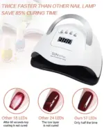 220W UV LED Nail Lamp with 57 LEDs for Gel Polish Curing - Image 7
