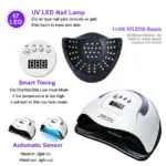 220W UV LED Nail Lamp with 57 LEDs for Gel Polish Curing - Image 8