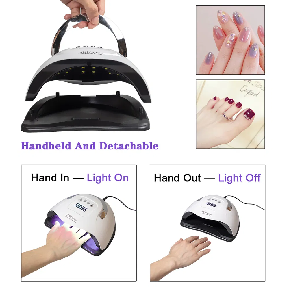 220W UV LED Nail Lamp with 57 LEDs for Gel Polish Curing