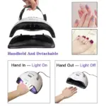220W UV LED Nail Lamp with 57 LEDs for Gel Polish Curing - Image 3