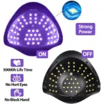220W UV LED Nail Lamp with 57 LEDs for Gel Polish Curing - Image 4