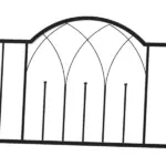 Outsunny 23.25" W x 80" H Metal Garden Arbor Archway for 2 People with Relaxing Bench and Delicate Scrollwork for Weddings and Various Climbing Plant - Image 9