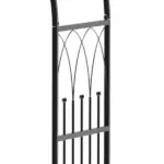 Outsunny 23.25" W x 80" H Metal Garden Arbor Archway for 2 People with Relaxing Bench and Delicate Scrollwork for Weddings and Various Climbing Plant - Image 10