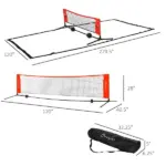 23ft Double Sided Soccer Training Net Multi-Function with Storage Bag for Outdoor Beach Backyard - Image 3