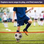 23ft Double Sided Soccer Training Net Multi-Function with Storage Bag for Outdoor Beach Backyard - Image 4