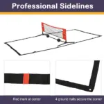 23ft Double Sided Soccer Training Net Multi-Function with Storage Bag for Outdoor Beach Backyard - Image 7