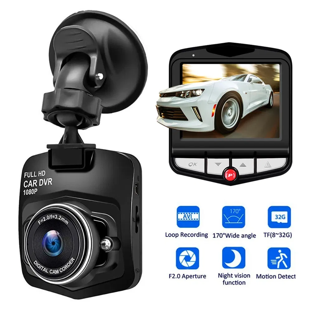 2.4 Inch 1080P Dash Cam with G Sensor Night Vision and 170 Degree Lens