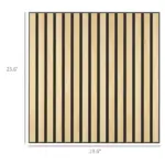24" x 24" Wood Panels for Wall, 4 Pack Acoustic Panels, Sound Absorbing Slat Wall for Wall Decor, Home, Oak - Image 3