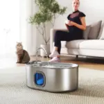 PawHut 246 oz./7L Stainless Steel Cat Water Fountain with Filters, Ultra-Quiet Pump, for Cats, Dogs and Multi-Pet Homes - Image 2