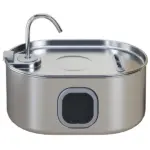 PawHut 246 oz./7L Stainless Steel Cat Water Fountain with Filters, Ultra-Quiet Pump, for Cats, Dogs and Multi-Pet Homes