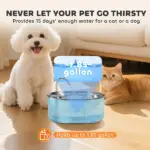 PawHut 246 oz./7L Stainless Steel Cat Water Fountain with Filters, Ultra-Quiet Pump, for Cats, Dogs and Multi-Pet Homes - Image 6