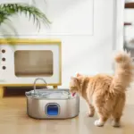 PawHut 246 oz./7L Stainless Steel Cat Water Fountain with Filters, Ultra-Quiet Pump, for Cats, Dogs and Multi-Pet Homes - Image 10
