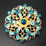 24 Piece Vintage Style Rhinestone Crystal Brooch Pin Set for DIY Bouquets - Image 5