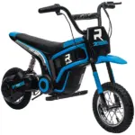 24V 350W Electric Dirt Bike Up to 14.9 MPH with Brake and Rear Suspension Blue Ages 13+ - Image 11