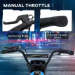 24V 350W Electric Dirt Bike Up to 14.9 MPH with Brake and Rear Suspension Blue Ages 13+ - Image 4