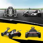 Aosom 24V 7.5 MPH Kids Go Kart Electric Drift Kart with Adjustable Seat, Children Playing Pedal Kart Toy, Slow Start, White - Image 9