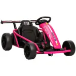 Qaba 24V 7AH Kids Electric Go Kart, 8.1 MPH Battery Powered Drift Kart with Dual Motors, Soft Start for 8-12 Years, Pink - Image 11