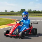 Qaba 24V 7AH Kids Electric Go Kart, 8.1 MPH Battery Powered Drift Kart with Dual Motors, Soft Start for 8-12 Years, Red - Image 10
