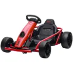 HOMCOM 24V Electric Go Kart for Kids, Drift Electric Go Kart Racing with 2 Speeds, for Boys Girls Aged 8-12 Years Old, Red