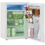 2.5 Cu.Ft Mini Fridge, Single Door Compact Refrigerator with Freezer, Adjustable Thermostat, Reversible Door, White - Image 11
