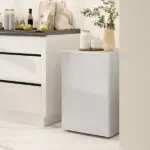 2.5 Cu.Ft Mini Fridge, Single Door Compact Refrigerator with Freezer, Adjustable Thermostat, Reversible Door, White - Image 10