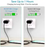 25W USB C Fast Charger with 10 Foot Cable for Samsung Galaxy S20 S21 S22 S23 - Image 5