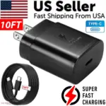 25W USB C Fast Charger with 10 Foot Cable for Samsung Galaxy S20 S21 S22 S23 - Image 11