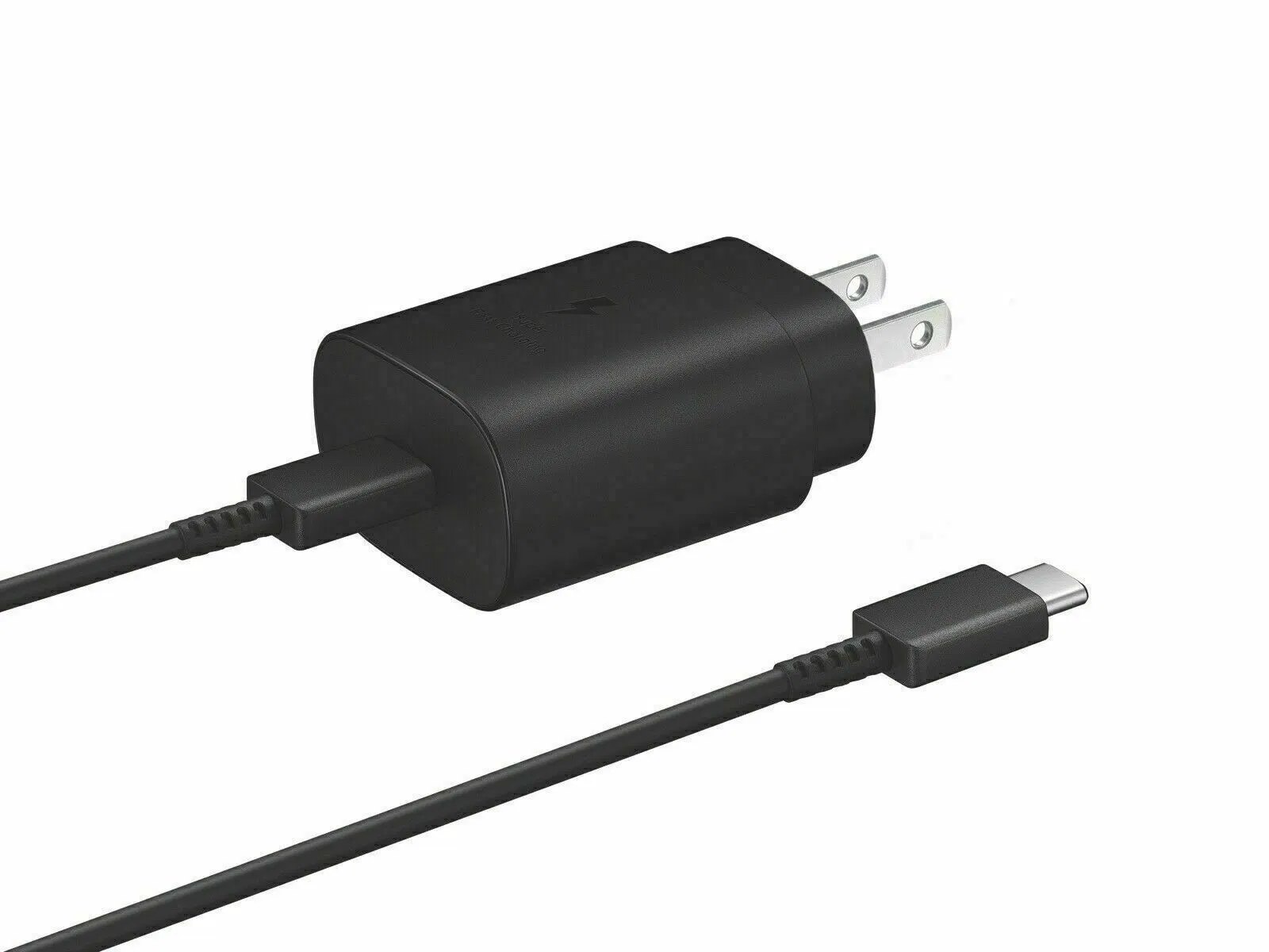 25W USB C Fast Wall Charger with 6 Foot Cable for Samsung Galaxy S20 S21 S22