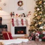 HOMCOM 27" Electric Fireplace Insert, Retro Recessed Fireplace Heater with Realistic Log Flame, Remote Control, and Adjustable Brightness, 1400W - Image 13