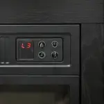 HOMCOM 27 Inch Freestanding Electric Fireplace with Mantel, 1400W Replaceable Fireplace Insert Heater with Timer, Black - Image 8