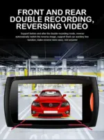 2.7 Inch 1080P Dual Dash Cam with Front Rear Cameras Night Vision and G Sensor - Image 5