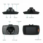 2.7 Inch 1080P Dual Dash Cam with Front Rear Cameras Night Vision and G Sensor - Image 3