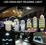 28 Piece White LED Car Interior Light Bulb Assortment, 12V - Image 4