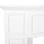 HOMCOM 29" Modern Fireplace Mantel Surround Mantels for Fireplace with Decorative Geometric Pattern, White - Image 6