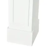 HOMCOM 29" Modern Fireplace Mantel Surround Mantels for Fireplace with Decorative Geometric Pattern, White - Image 7