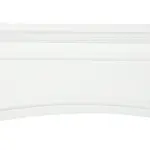 HOMCOM 29" Modern Fireplace Mantel Surround Mantels for Fireplace with Decorative Geometric Pattern, White - Image 8