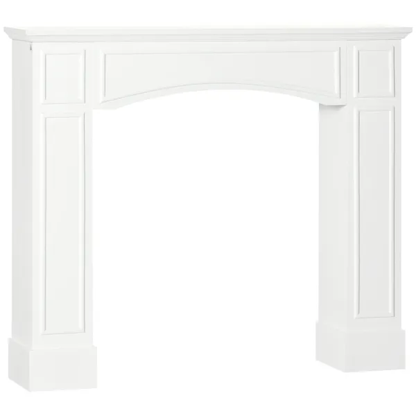 29-modern-fireplace-mantel-surround-mantels-for-fireplace-with-decorative-geometric-pattern-white.webp HOMCOM 29" Modern Fireplace Mantel Surround Mantels for Fireplace with Decorative Geometric Pattern, White - Image 1