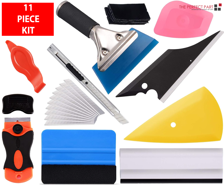 29 Piece Car Window Tint Installation Tool Kit with Squeegees and Scrapers